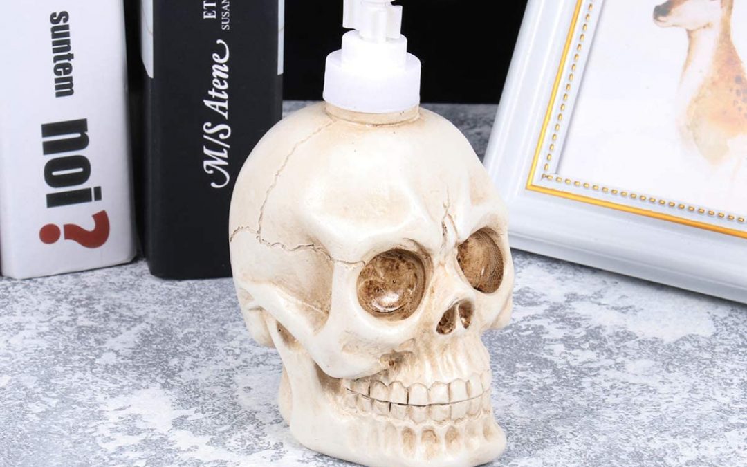 ✅ TOP 2021 ▷ Dispensador de jabón con diseño de calavera