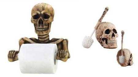 ✅ TOP 2021 ▷ Portarrollos de calavera para el baño