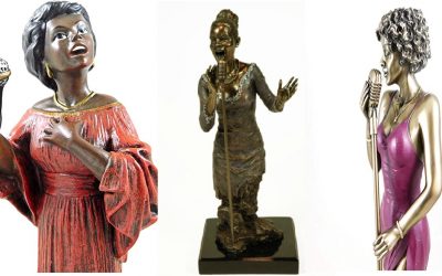 ✅ TOP 2021 ▷ Figura Resina y metal Vocalista femenina