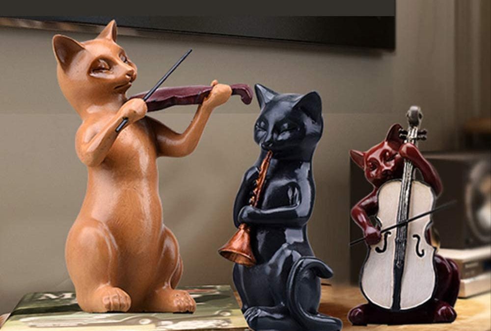 ✅ TOP 2021 ▷ Figuras artesanas musicales con animales