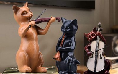 ✅ TOP 2021 ▷ Figuras artesanas musicales con animales