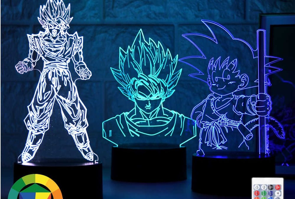 ✅ TOP 2021 ▷ Lámpara de mesa 3D Dragon Ball